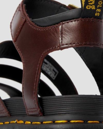 Sandalias Dr Martens Blaire Brando Cuero Gladiator Para Mujer DR9435M